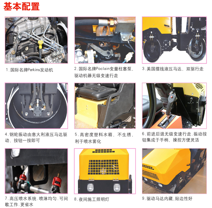 GNYL51C駕駛式壓路機(jī)基本配置