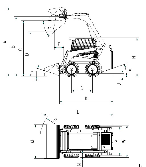 滑移裝載機GN700技術參數(shù)