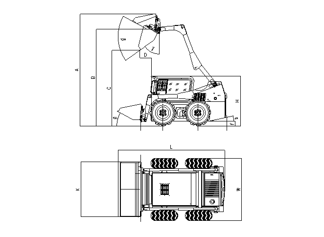 滑移裝載機(jī)GN850（船廠專用推砂機(jī)）技術(shù)參數(shù)